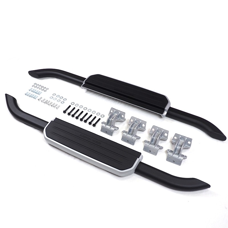 New Land Rover Defender 90 Fixed Side Step - Silver Edge - Image 3