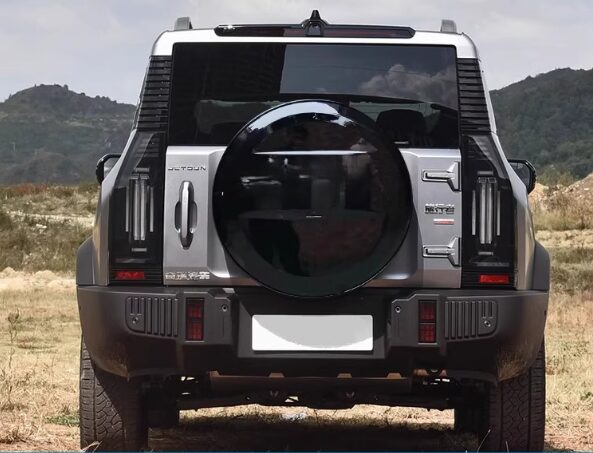 JETOUR T2 Traveller Spare Wheel cover Stainless - Image 3